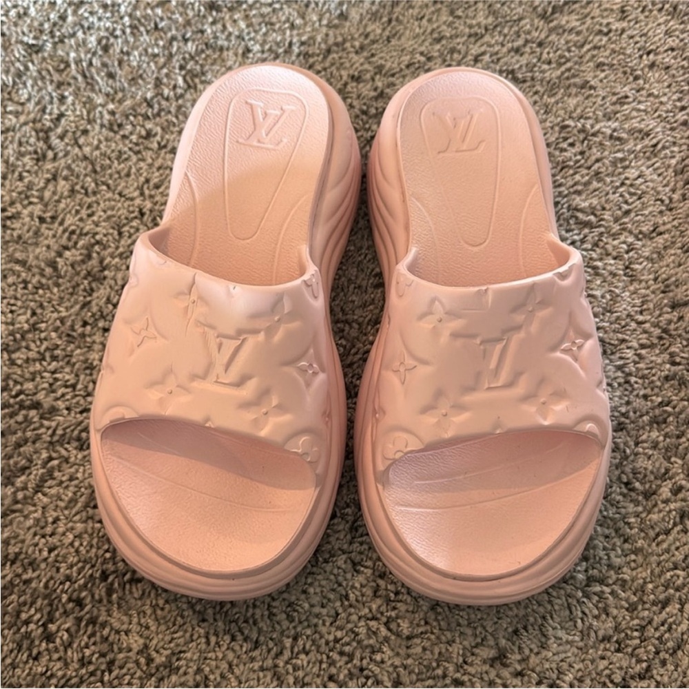 Designer Pink Slide Sandals